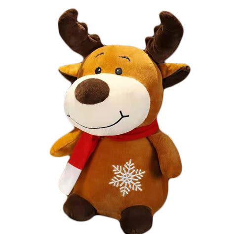 Christmas Moose Stuffed Animal Presents Christmas Plush Toy For Tree