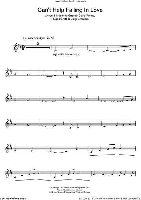 Shall i stay would it be a sin if i can't help falling in love with you. Presley - Can't Help Falling In Love sheet music for ...