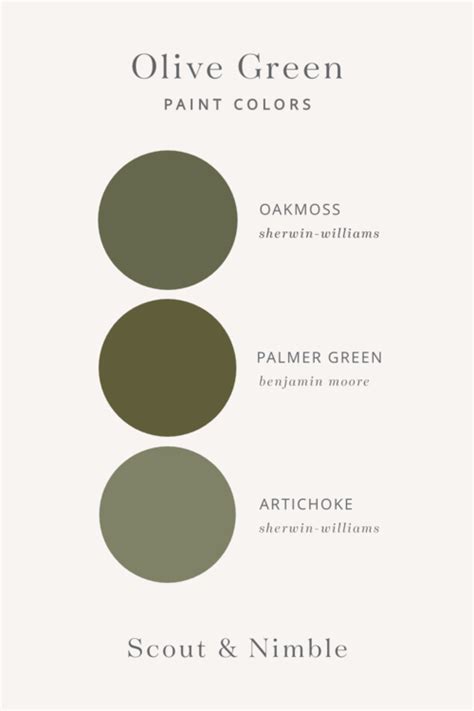20 Olive Green Paint Color Homyhomee