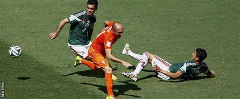 World Cup 2014 Arjen Robben Apologises For Dive Against Mexico Bbc Sport