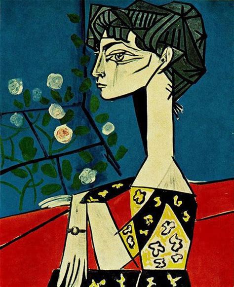Jacqueline With Flowers 1954 Pablo Picasso