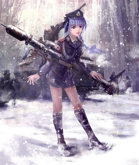 Military Uniform Girl Anime Wallpapers Wallpaper Cave