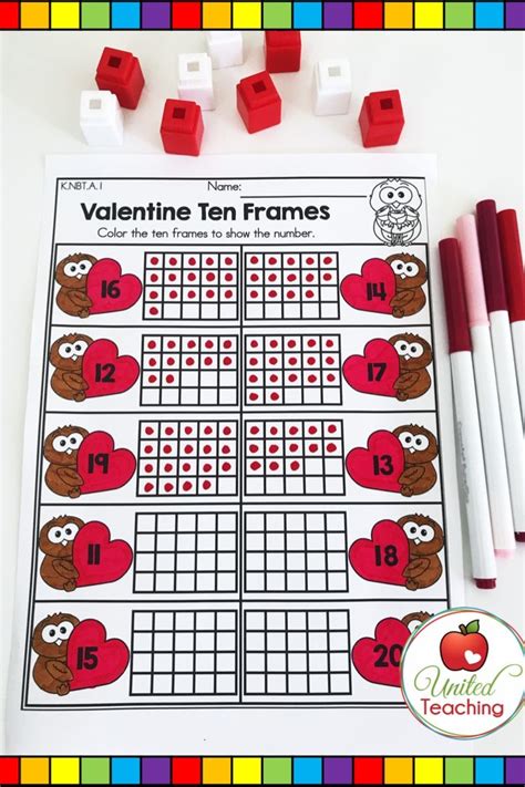 Lots Of Valentines Day Kindergarten No Prep Math Activities That Cover