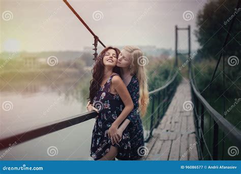 Lesbian Couple Together Outdoors Concept Stock Image Image Of Girlfriend Female 96086577
