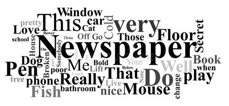 Newspaper Words Collage Stock Image Image Of Cliche 6281101