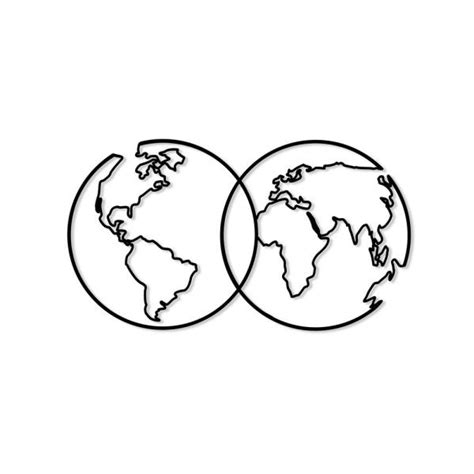 Globe Line Drawing Free Download On Clipartmag