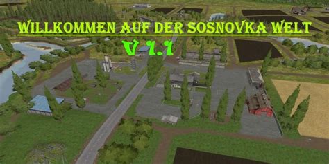 Sosnovka World V11 Map Farming Simulator 17 Mod Fs 2017 Mod