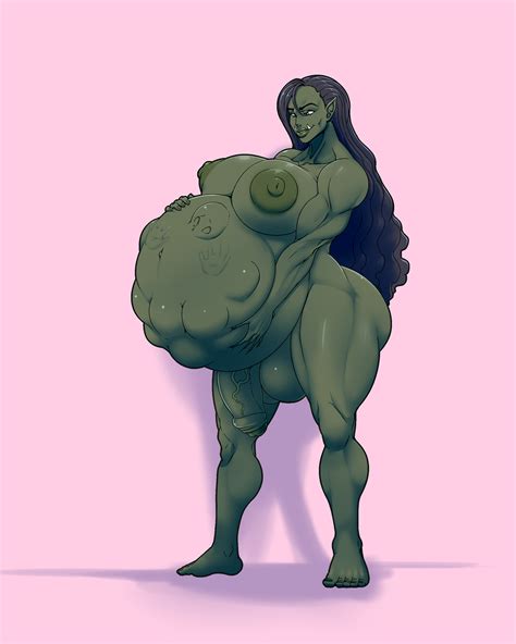 Rule 34 Barefoot Belly Ber00 Big Belly Female Flaccid Futanari