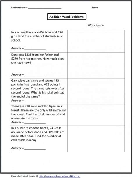 Super Teacher Worksheets Multiplication Word Problems Free Printable