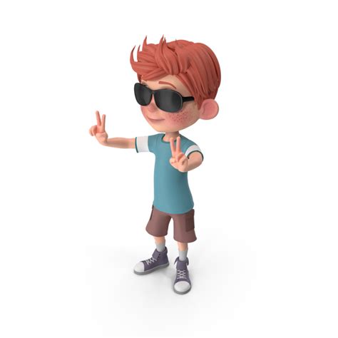 Cartoon Boy Charlie Wearing Sunglasses Png Images And Psds