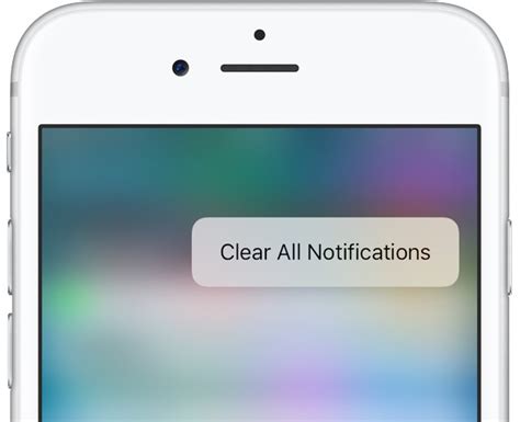 Ios 10 Tidbit Clearing All Notifications At Once With A Simple 3d