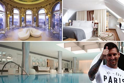 Inside Lionel Messis £17k A Night Five Star Paris Hotel With Pool