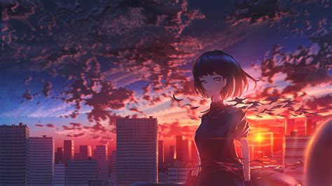 2560x1440 Girl Scenery Original Anime 1440p Resolution Hd 4k Wallpapersimagesbackgrounds
