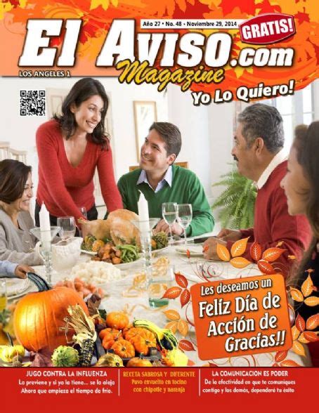 El Aviso Magazine 29 November 2014 Cover Photo United States