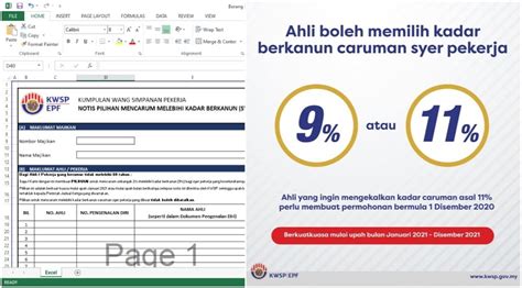 Epf Socso Jadual Caruman Kwsp 2021 11 Peratus Pdf Template Payroll