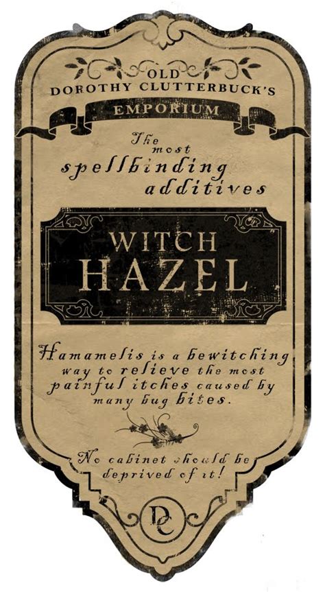 Printable Witch Potion Labels