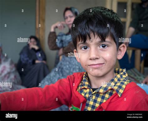 Kang Iran July 30 2016 Portrait Of An Iranian Child With His