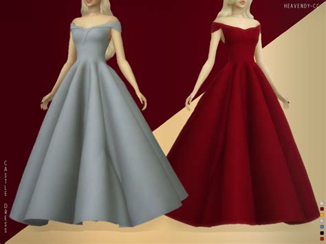 Heavendy Cc Heavendy Cc Castle Dress 6k Sims 4 Wedding Cc