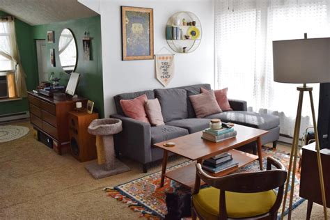 Studio Apartment Mid Century Modern Vintage Inspiration Apartment Therapy