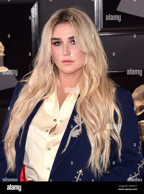 Kesha At The 60th Annual Grammy Awards Held At Madison Square Garden On