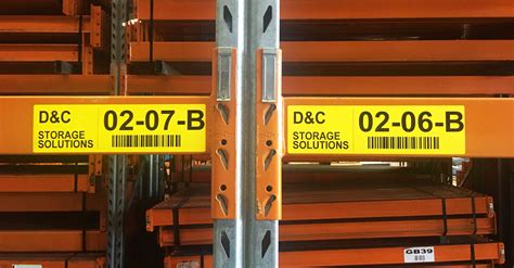Warehouse Labeling Dandc Storage Solutions