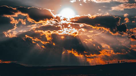 Download Wallpaper 3840x2160 Clouds Sun Sunset Overcast 4k Uhd 169 Hd Background