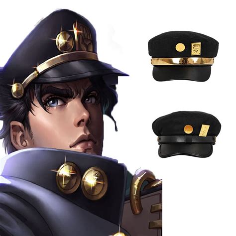 Anime Jojos Bizarre Adventure Cosplay Cap Jotaro Kujo Joseph Hat Army