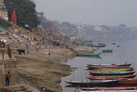 Gháty Svatého Města Varanasi Indie Posvatne Mesto Varanasi Detail