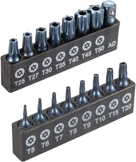 ARUCMIN 16 Piece Security Torx Bit Set T5 T50 Tamper Resistant Star