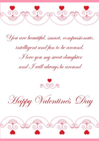 Free Valentine Printable Cards For Daughter