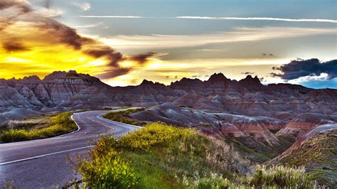 Road Badlands National Park Wallpapers Wallpaper Cave