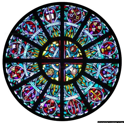 Christian Symbols Stained Glass