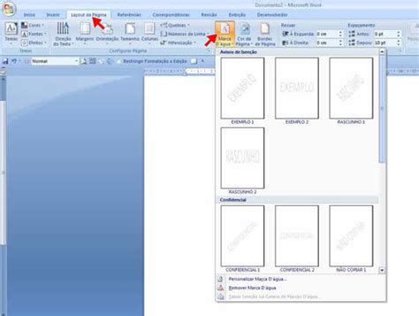 Como inserir Marca d água no Microsoft Word