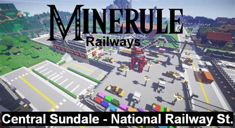Minerule Railways Central Sundale National Railway Station Minecraft Map