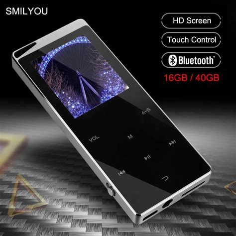 luxury metal mp4 player bluetooth player portable slim mp3 mp4 media 2 4 inch touch key fm radio