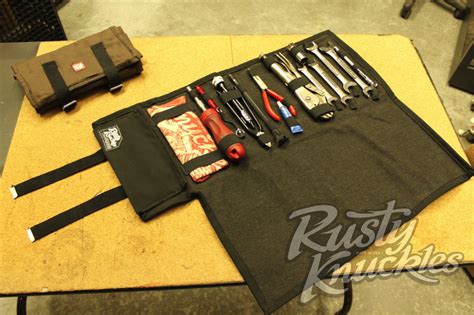 This build is easy to customize with free woodworking plans! Rusty Knuckles - Wrench N' Roll. The best damn tool roll ...