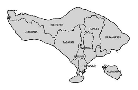 Gambar Peta Bali Lengkap Broonet