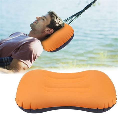 Otviap Otviap Outdoor Inflatable Sleeping Portable Neck Guard Travel Pillow With Bag Camping