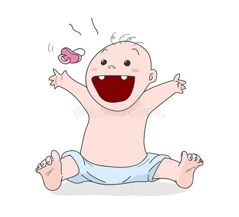 Baby Laughing Stock Illustrations 5690 Baby Laughing Stock
