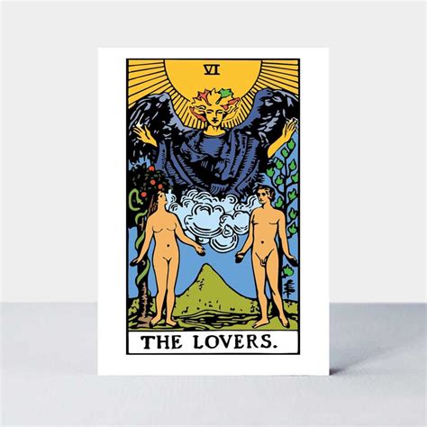 Lovers Tarot Poster Valentine Card Love Sign Love Spell Etsy