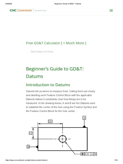 Beginners Guide To Gdandt Datums Pdf Cartesian Coordinate System