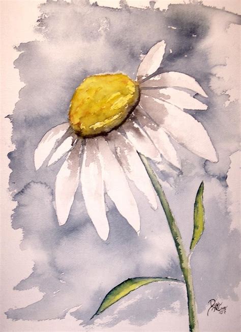 Watercolor Daisy Paintings At PaintingValley Com Explore Collection