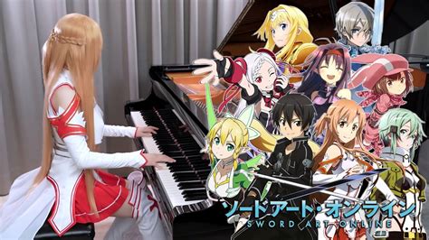 Sword Art Online Epic Piano Medley！ 1900000 Subscribers Special Rus