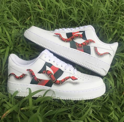 Gucci Snake Af1 Custom Nike Shoes Hype Shoes Diy Sneakers