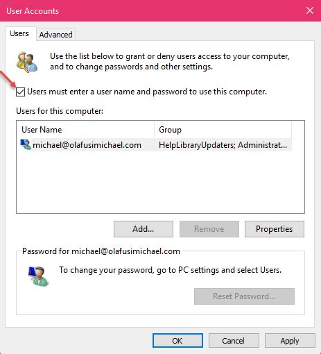 How To Switch Off The Login Prompt On Your Windows Computer