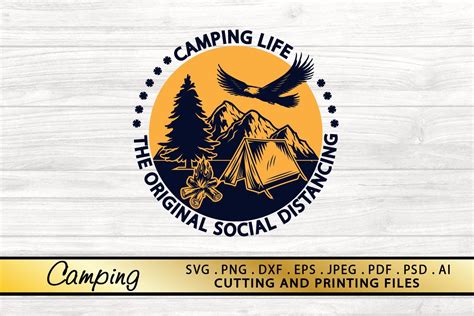 Camping Svg Png Dxf Eps Files Camping Life Svg Campfire Svg