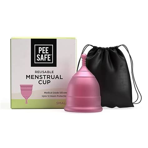Pee Safe Menstrual Cups For Women Small Size With Pouch Odour Infection Rash Free Protects