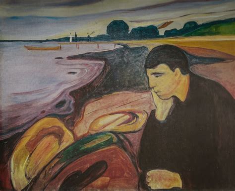 Edvard Munch Melancholy 1896 At Kode Art Museums Of Bergen Norway