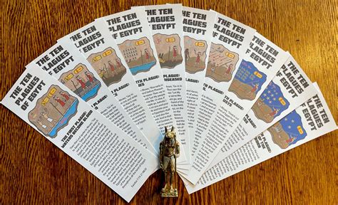 The 10 Plagues Of Egypt Bookmarks Posters And Cutouts Big Pack Etsy