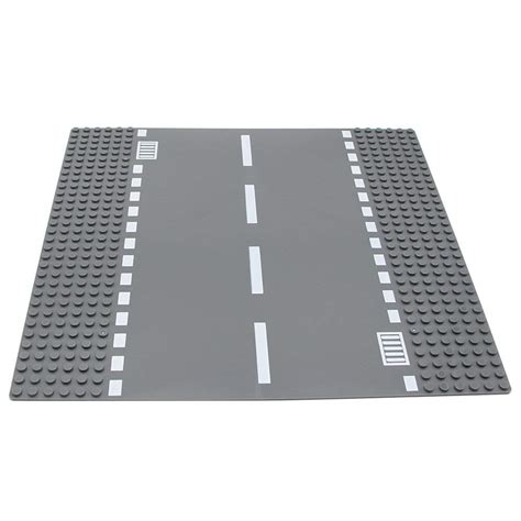 feleph classic road base plates city street straight road building kit 10 x 10 inches town